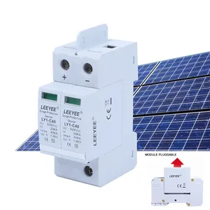 hot selling dc spd surge protector 2p 40ka 500v lightning surge protection device for ac and solar system