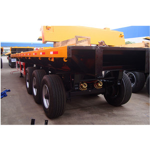 2 Trục 3 Trục 20ft 40ft Phẳng Sàn Phẳng Trailer Song Song Giường Phẳng Semitrailer Với Container Khóa Giá - Product Image 5