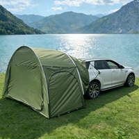 Carpa de Camping Plegable y Portátil para Exteriores, Conectable a la Puerta Trasera del Coche, Carpa Trasera para SUV