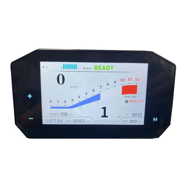 Electric Motorcycle Moped Scooter TFT 5inch Speedometer Display 48V-108V with CAN-BUS and ONE-LINE