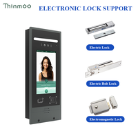Interphone vidéo Cloud Thinmoo avec écran 7 pouces, clavier métallique, reconnaissance faciale, installation intégrée, SIP, PoE, Ethernet, résistant à l'eau