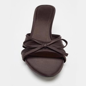 Novas Sandálias Femininas de Salto Alto com Tira Traseira e Bico Aberto, Estilo Mule Descolado - Product Image 4