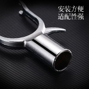 Conector de horquilla para ropa, gancho metálico en forma de U, resistente al óxido, para barra de secado de ropa, forma redonda, uso doméstico - Product Image 3