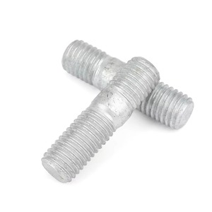 Boulons à tête cylindrique à double extrémité galvanisés à chaud de grade 8.8 <span class=keywords><strong>DIN</strong></span> <span class=keywords><strong>939</strong></span> en acier au carbone métrique pour équipements et construction - Product Image 5