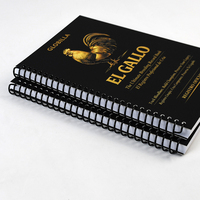 Carnet de notes personnalisé A5 avec reliure spirale en plastique, couverture rigide, journal, agenda, impression pour le bureau, cadeau d'entreprise