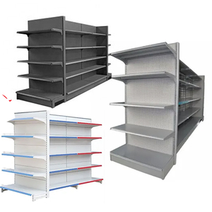 Heavy duty kim loại Gondola kệ cho siêu thị tường Side quảng cáo hiển thị Rack cho bánh mì - Product Image 1