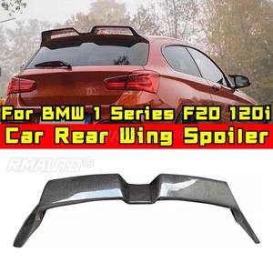 Aileron de toit arrière en fibre de carbone véritable pour F20, accessoires auto pour BMW Série 1 F20 120i, pièce de modification du spoiler de toit arrière. - Product Image 1