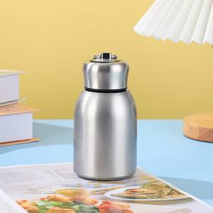 Bouteille isotherme portable en acier inoxydable de 300 ml pour étudiants, avec couvercle et poignée, personnalisable, vente en gros - Product Image 2