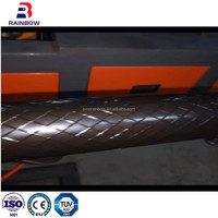 Ligne de production de tuyaux et flexibles plats en PE/PVC à vis simple Rainbow avec moteur, boîte de vitesses et roulement