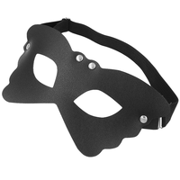Masque de cosplay sexy en cuir PU pour Halloween, demi-masque papillon, masque mystérieux punk, accessoires de costume