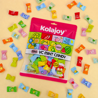 Kolajoy 100g Mixed 12 Fruit Flavors Sugar-Free VC Mint Candy Tablets Bulk Wholesale