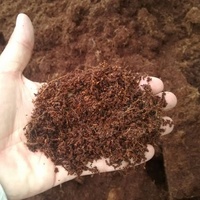 Vente en gros de fibres de coco organiques compressées naturelles en vrac