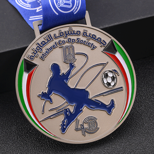 制造奖牌行业廉价金属锌合金压铸奖牌定制射击游泳足球多重运动奖牌 - Product Image 6