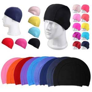 Bonnets de bain en silicone imprimés pour femmes, protège-oreilles, pour cheveux longs, accessoires de natation USA Mairun - Product Image 2
