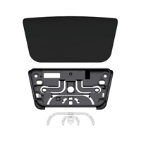 EXtremeRate - Pièce de rechange personnalisée noire pour pavé tactile de manette PS5 - BDM-010/020/030/040/050