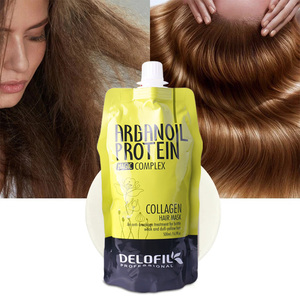 Maschera <span class=keywords><strong>per</strong></span> <span class=keywords><strong>Capelli</strong></span> al Collagene con Olio di Argan Biologico del Marocco, Trattamento Nutriente Naturale di Alta Qualità <span class=keywords><strong>per</strong></span> Schiarire i <span class=keywords><strong>Capelli</strong></span> - Product Image 3