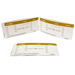 Étiquette en carton personnalisée en usine, impression numérique 210 g/m², carte d'embarquement/billet d'avion, fabricant OEM - Product Image 3