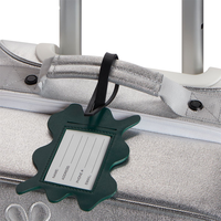 Étiquette de bagage en cuir PU avec protection de la vie privée, étiquettes nominatives de voyage pour sacs à dos et valises
