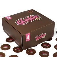 Vente en gros de boîte d'emballage pour bouffée de dessert beignet avec logo personnalisé gaufrage par revêtement UV pour boulangerie sushi gâteau livraison rapide installation rapide