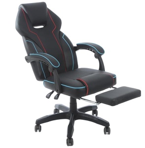 <span class=keywords><strong>Chaise</strong></span> élévatrice <span class=keywords><strong>Spider</strong></span> <span class=keywords><strong>Chaise</strong></span> de course de jeu PC pivotante confortable en acier inoxydable et cuir synthétique avec repose-pieds - Product Image 1