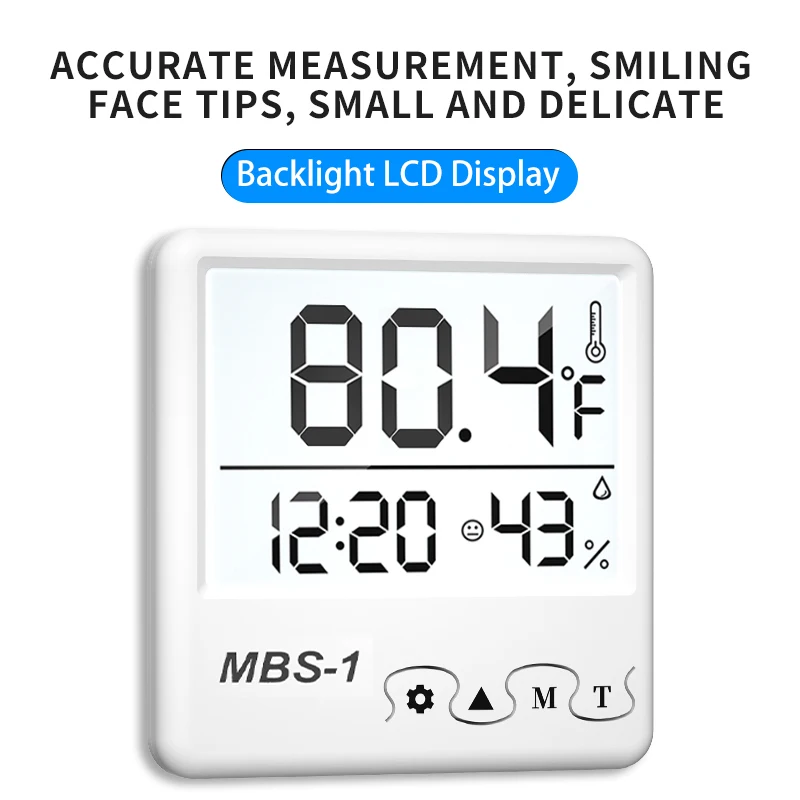 10x LCD Thermometer Hygrometer - Digitales Klimamessgerät Für Innenräume