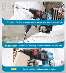 Công Suất Cao Công Nghiệp Búa Khoan Thương Mại 18V Marteau Perforateur Sans Fil Cho <span class=keywords><strong>S</strong></span>àn Rãnh - Product Image 3