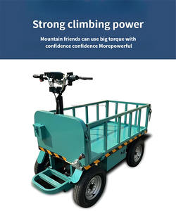 Keranjang kargo Flatbed Platform troli beban tinggi 1000kg - Product Image 2