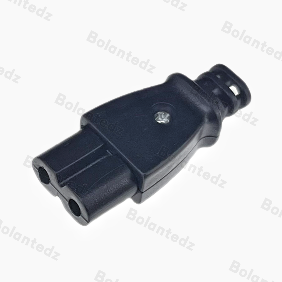 C7 Power Plug IEC C8 Wiring Connector - 2 Jacks Self Wiring Cord 2.5A ...