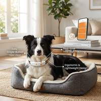 Collier de suivi GPS AGPS pour animaux de compagnie, étanche IP67, en plastique, Bluetooth 4G, anti-perte, compatible Android/iOS, surveillance cardiaque en temps réel