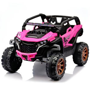 سيارة كهربائية جديدة للأطفال بأربع عجلات للأعمار من 2 إلى 4 سنوات، مركبة للطرق الوعرة مع تحكم عن بعد وبطارية 12 فولت - Product Image 3