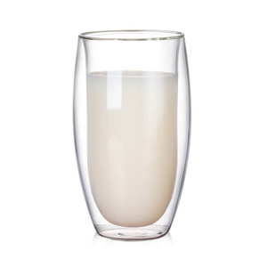 2020 borosilicato claro deporte leche y jugo de pared tazas de vidrio al por mayor - Product Image 1