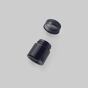 Frascos de Plástico PET de 3.5g con Etiqueta Personalizada, Resistentes a Niños, de 3 Oz, con Tapa de Rosca, Grado Alimenticio, Color Negro - Product Image 1