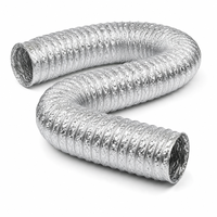 Tuyau de ventilation portable, 4 pouces, tube en aluminium, flexible, ventilation de la maison