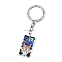 Llavero de Metal con Grabado Personalizado a Doble Cara para Servicios Conmemorativos, Programas Funerarios y Recuerdos