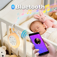 Machine à bruit blanc portable avec des sons relaxants, luminosité réglable, niveaux de volume, minuterie pour bébé et adulte