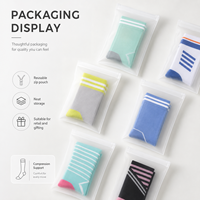 Chaussettes de compression pour femmes, chaussettes athlétiques à haute pression, hauteur genou, pour la course à pied, la corde à sauter, le cyclisme, l'entraînement en salle de sport