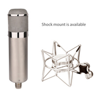 TM280 Microphone à condensateur professionnel 34mm à grand tube à membrane 20Hz-20KHz micro d'enregistrement en studio