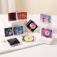 Boîte à CD miniature NFC personnalisée, porte-clés en acrylique, mini album musical personnalisé, breloque en acrylique, souvenir, cadeau