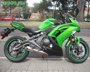 Kit de Carenado para Motocicleta Kawasaki Ninja 650R ER6F <span class=keywords><strong>ER</strong></span> <span class=keywords><strong>6F</strong></span> <span class=keywords><strong>ER</strong></span>-<span class=keywords><strong>6F</strong></span> 650 R 2012 <span class=keywords><strong>2013</strong></span> 2014 2015 2016, Color Verde y Negro, ABS - Product Image 1