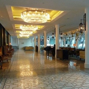 Lampada a sospensione interna di cristallo K9 di lusso con dimensioni personalizzate colore regolabile altezza eleganti <span class=keywords><strong>hotel</strong></span> lampadari ad anello a distanza ciondolo - Product Image 6