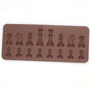 मोल्ड चीनी शिल्प बेकिंग बेकरी वेयर रसोई उपकरण सिलिकॉन चॉकलेट मोल्ड फोनडेन्ट केक बर्फ घन मोल्ड चॉकलेट बेकिंग ट्रे शतरंज - Product Image 1