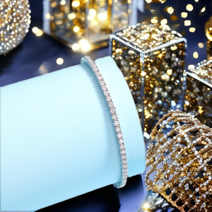 925 Sterling <b>Silver</b> Rose Gold Plated Brilliant Cut Bezel Set VVS Moissanite Trendy Unisex Cuban Chain <b>Bracelet</b> High - Product Image 2