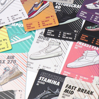 Faire Votre Propre Carte Pont-Personnalisé Avant et Arrière Côté Imprimer Sneaker Piles Jeu De Cartes Jeu De Cartes avec la Boîte