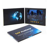 Carte de vœux vidéo d'invitation de mariage personnalisée de 7 pouces Carte de brochure vidéo écran LCD marketing fourni en usine