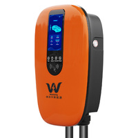 Nouveau mini chargeur intelligent pour véhicules électriques 7 kW 11 kW 22 kW, courant réglable 220-380 V, pour usage commercial et domestique, borne de recharge murale OCPP1.6J, montage mural