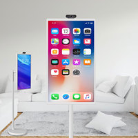 Écran intelligent TV Android 12 IPS de 21,5 pouces, 4+64 Go, écran tactile, haut-parleur intégré, nouveau HD 1080p intelligent pour la maison, les affaires et les jeux