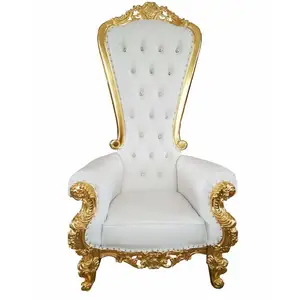白色和银色出租黑色封面销售照片金高背国王风格的爱座椅座椅家具