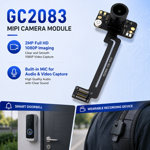 โมดูลกล้อง GC2083 2MP 1080P MIPI พร้อมไมโครโฟน เซ็นเซอร์ CMOS พิกเซลขนาดใหญ่ 2.7um สำหรับกล้องวงจรปิดอัจฉริยะและกล้องติดตัว - Product Image 3