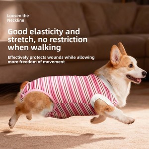 חליפת עיקור לכלבים נוחה ונושמת לאחר ניתוח, מונעת ליקוק, מכנסיים סניטריים לגמילה לחיות מחמד, לכלבים קטנים ובינוניים - Product Image 6