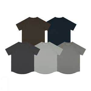 पुरुषों के ब्रांड नए आगमन ट्रेंडी समर टी-शर्ट 100% कपास बुना हुआ त्वरित सुखाने वाला ठंडा स्पर्श ढीली आकस्मिक शॉर्ट आस्तीन ठोस ठोस - Product Image 6